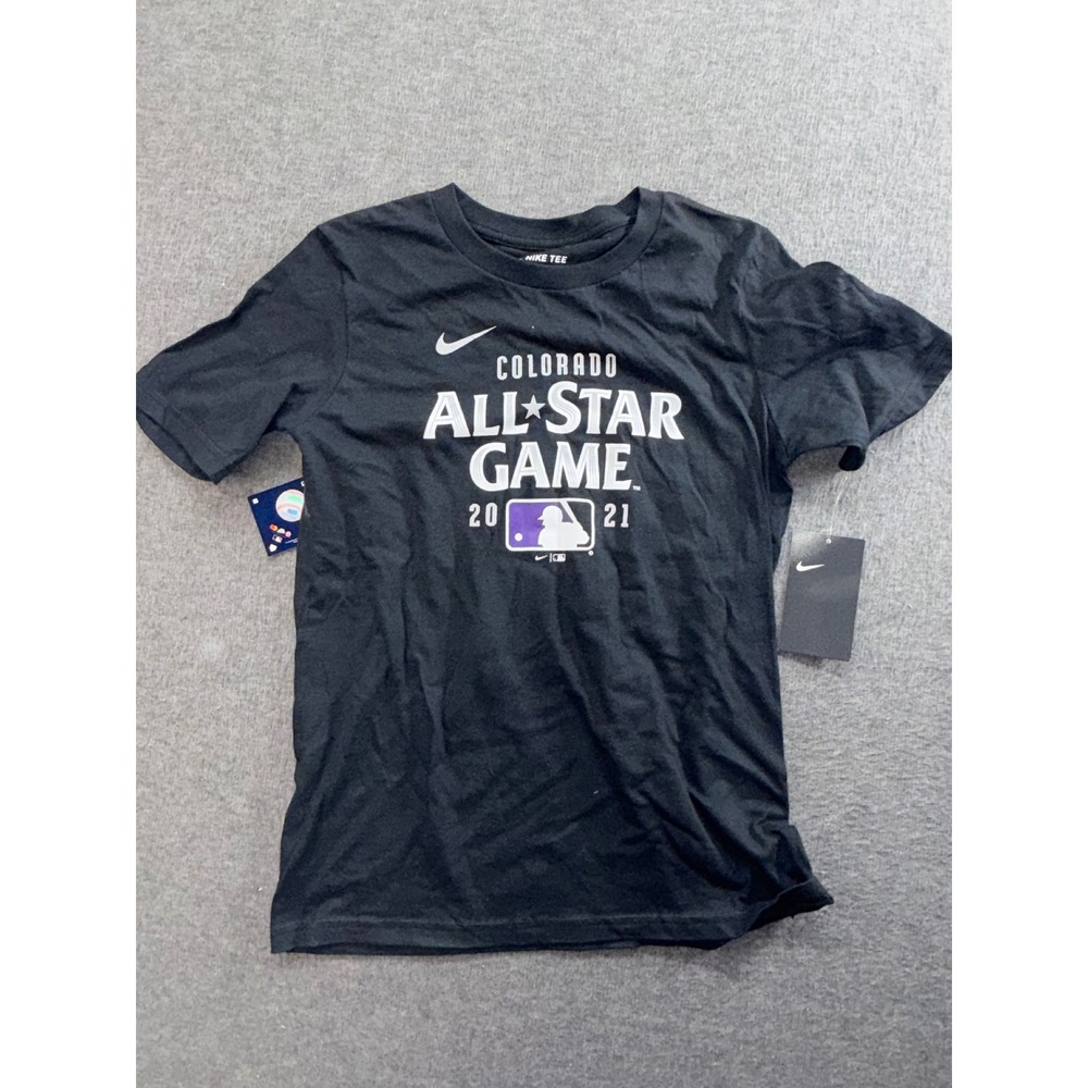 Nike MLB Colorado All-Star Game 2021 Black Graphic T-Shirt Youth Medium 10/12